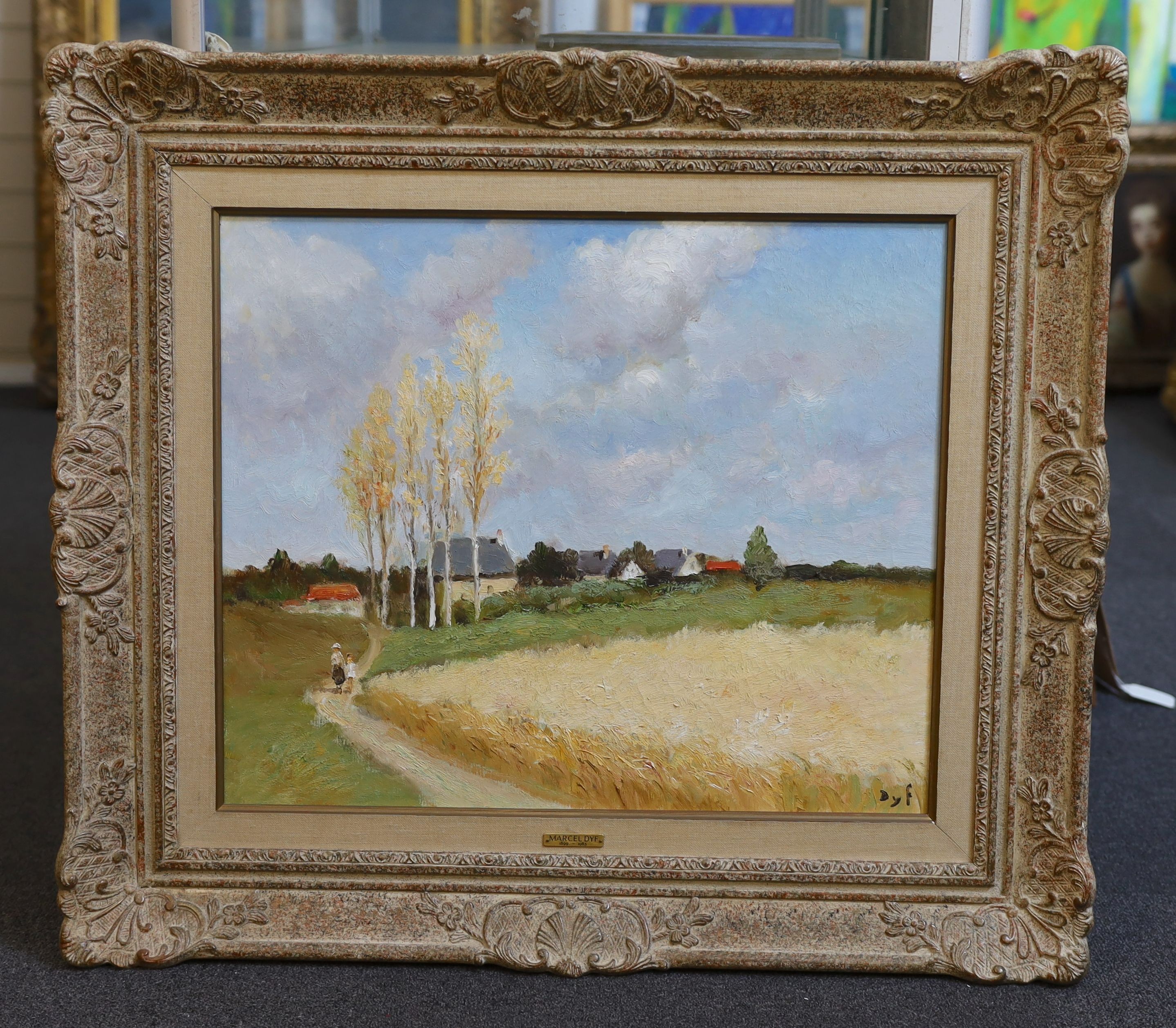 Marcel Dyf (French, 1899-1985), Tour au villages, oil on canvas, 44 x 54cm